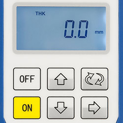 Materiaaldiktemeter PCE-TG110 bediening