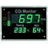 Hygrometers PCE-AC 2000: voor wandmontage, gebruik in scholen en kantoren, geven het CO2 gehalte aan