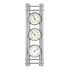 analoge weerstations voor binnen (barometer, thermometer, hygrometer), van geanodiseerd aluminium