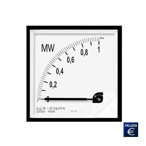 Analoog-vermogensmeter PCE-PA39