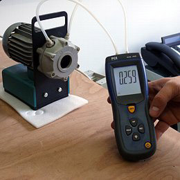 Differentile barometer PCE-P01 / PCE-P05 in gebruik