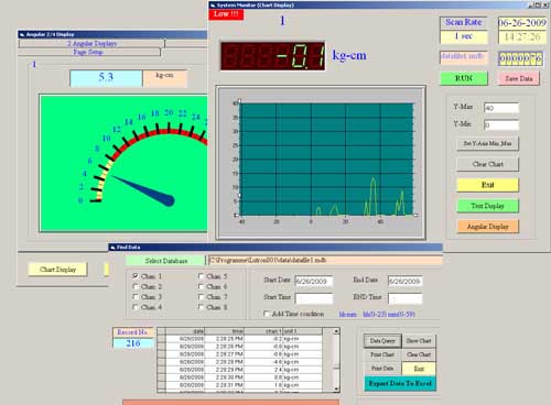 Software van de digitale draaimoment meter PCE-TM 80