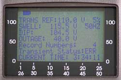 driefasige harmonische analyser PCE-GPA 62 display