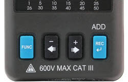 driefasige harmonische analyser PCE-GPA 62 toetsen