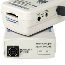 Ingangen van de Hygrometer met SD-geheugenkaart PCE-313A