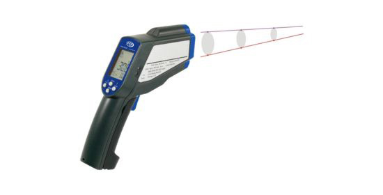 Infrarood thermometer PCE-IR 425: Verhouding meetpunt