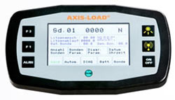 Beldscherm van de mobiele besturingseenheid Type HAK -4/2 voor de belastingsmeting Kracht meetbout AXIS-LOAD