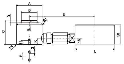 Krachtmeter serie 833 schets