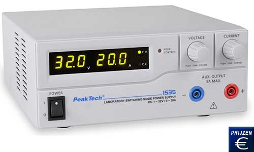 Laboratorium voedingseenheid PeakTech PKT-1535