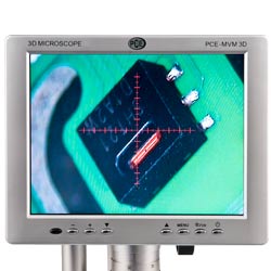 De mechanische 3D-Microscoop PCE-IVM 3D met groot 8" LC Display