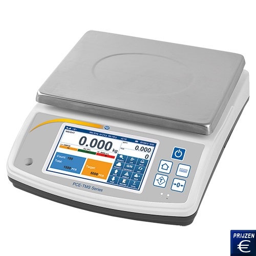 Multifunctioneel touchscreen stuksteller weegschaal PCE-TMS-serie