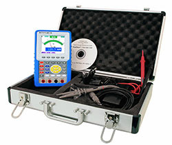De Multifunctionele handheld oscilloscoop PKT-1195 wordt beschermd door de bijgeleverde koffer
