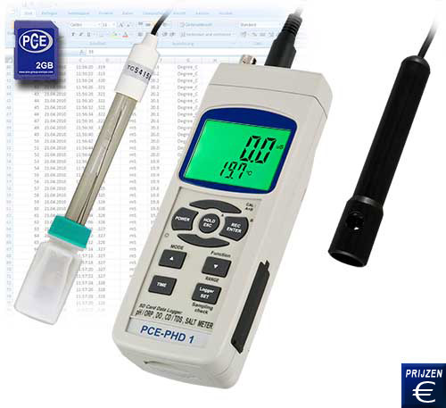 Multifunctionele pH-meter PCE-pHD1