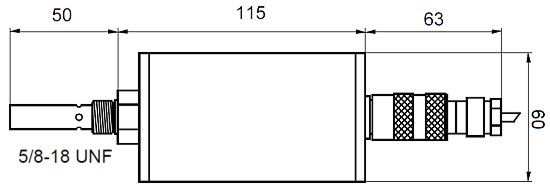 Schematische weergave van de oliemeter PCE-WIO 1