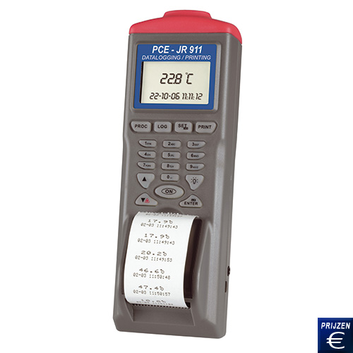 Pyrometer PCE-JR 911 met datalogger en geheugen