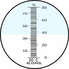 Refractometer voor alcoholgehalte PCE-ALK