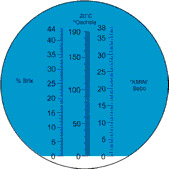 Werking van de refractometer voor wijnbouwers PCE-Oe