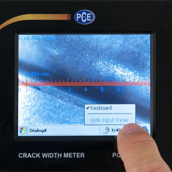 Scheurmeter PCE-CWM 20 met touchscreen
