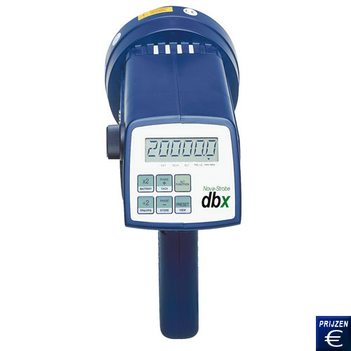 Stroboscoop met de snelheidsmeter met Nova Strobe dbx accu