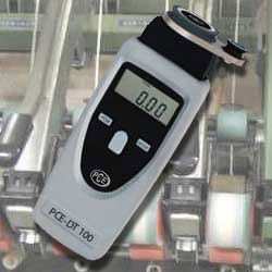 De tachometer PCE-DT 100 is gemakkelijk in gebruik