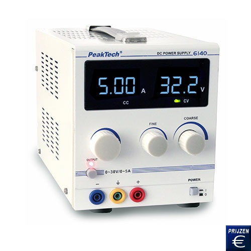 Tafelmodel voeding PeakTech PKT-6140