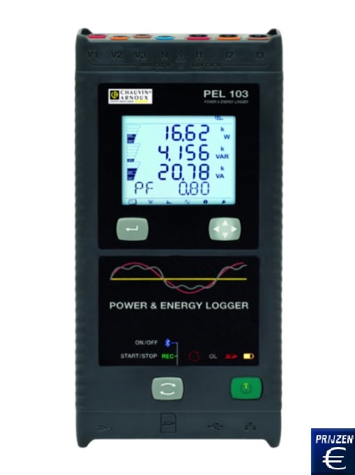 Twee - fase  vermogensmeter PEL 102 / PEL 103