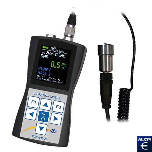 Vibratieanalyse apparaat PCE-VM 25
