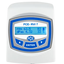 Beeldscherm van de viscosimeter PCE-RVI 7