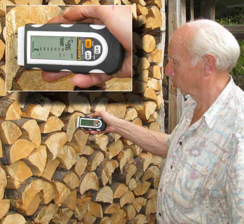 vochtmeter dampmaster toepassing vurenhout