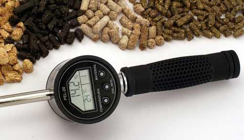 Voorbeeld van de vochtmeter voor pellets PCE-PEL 20