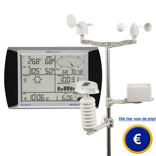 Weerstation met touchscreen PCE-FWS 20 