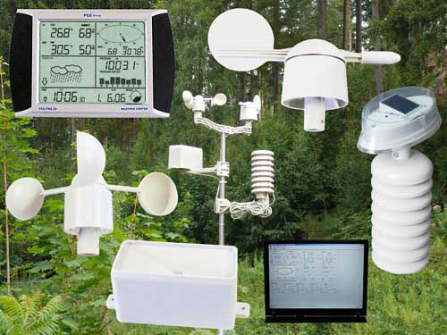 Het Weerstation met touchscreen PCE-FWS 20 accessoires
