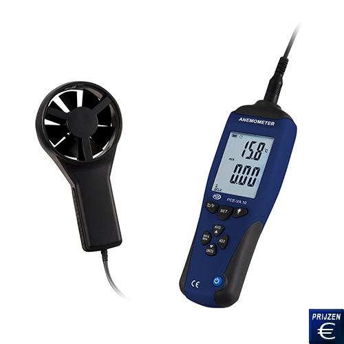 Windmeter PCE-VA 10 met datalogger 