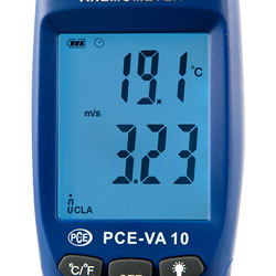 Windmeter PCE-VA 10 met datalogger 