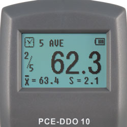 Zacht Rubberen Durometer PCE-DDO 10 display